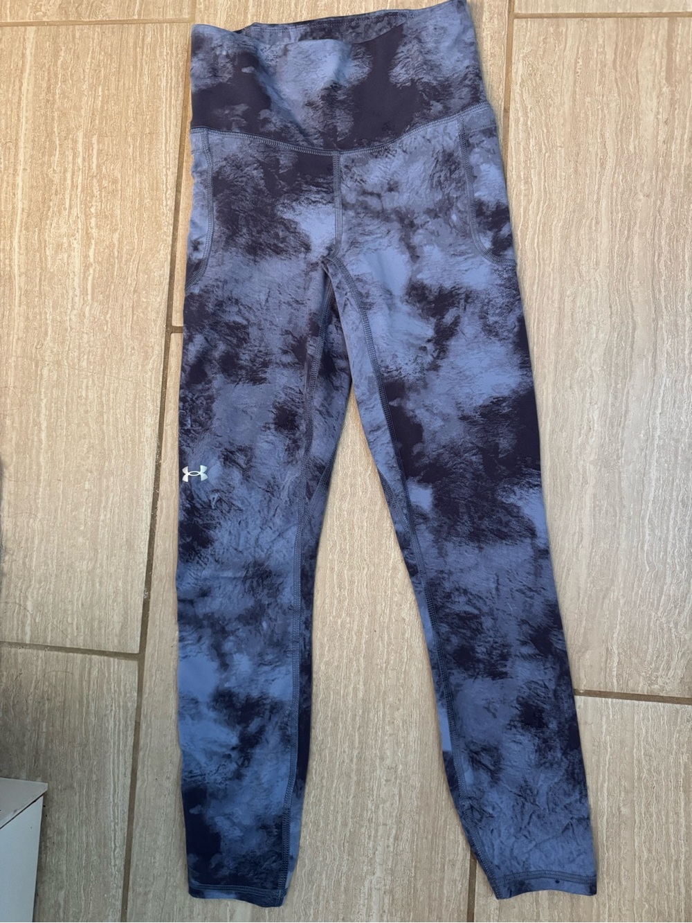 Under Armour Blue Tie-Dye Leggings - High Waist Active Bottoms